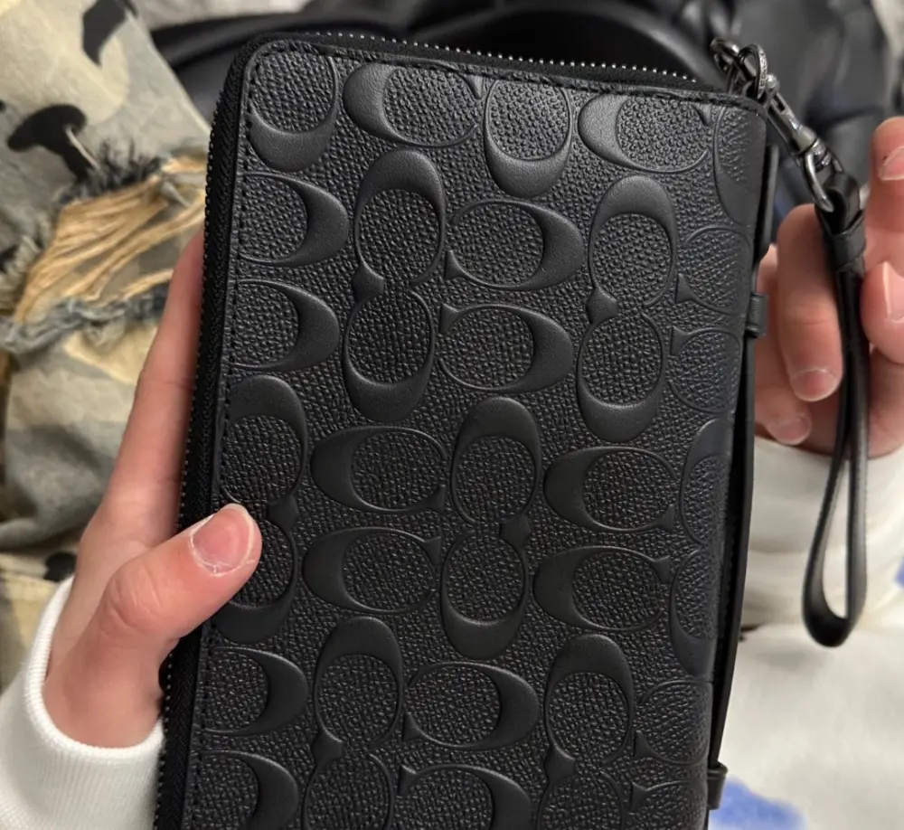 Túi Coach Double Zip Travel Organizer ‘Black’ 67637-QBBK - Ảnh 3