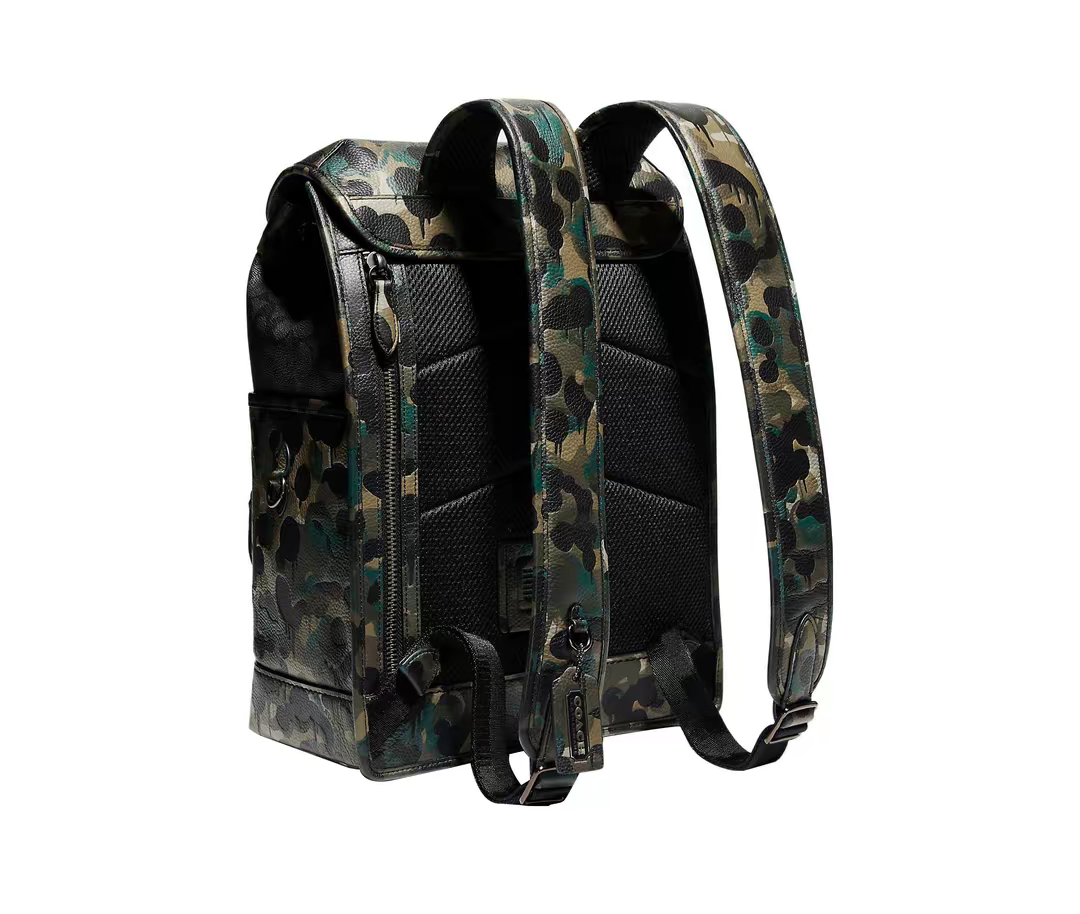 Balo Coach Flap Backpack ‘Camo’ C9734-A5F - Ảnh 3