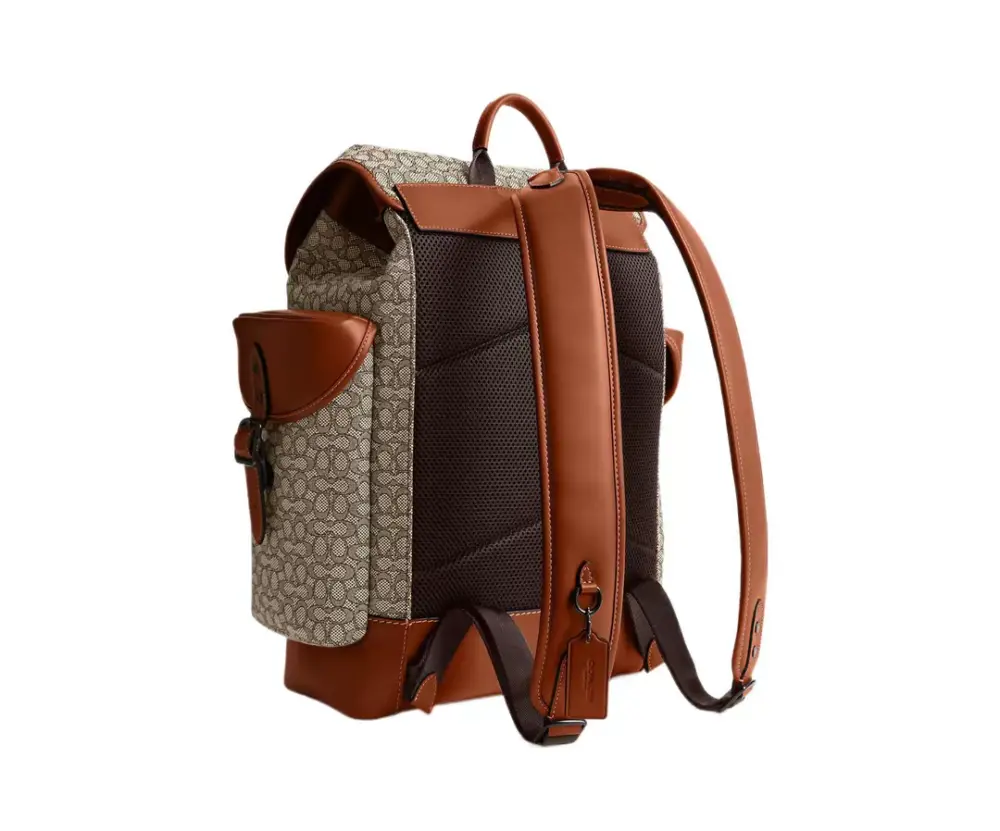 Alternative view of Balo Coach Hitch In Micro Signature ‘Brown’ CM387-URC