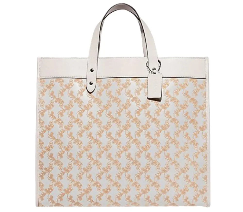 Túi Coach Field Tote Bag 40 With Horse ‘Pink’ C6612-CHK