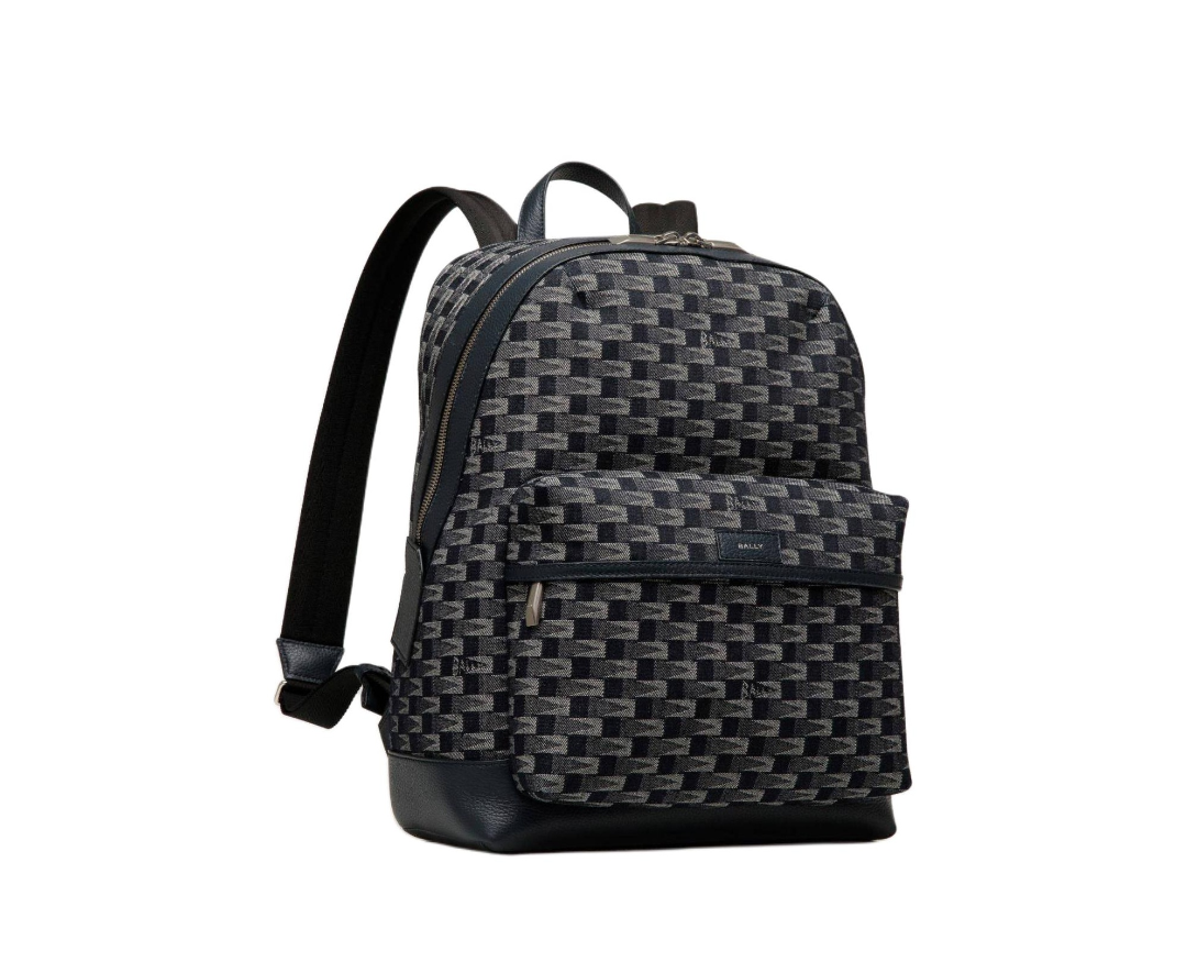 Balo Bally Printing Denim ‘Black’ 6306642 - Ảnh 2