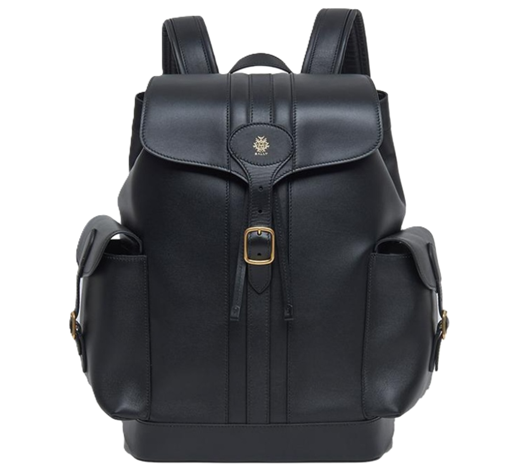 Balo Bally Cowhide Backpack ‘Black’ 6308162