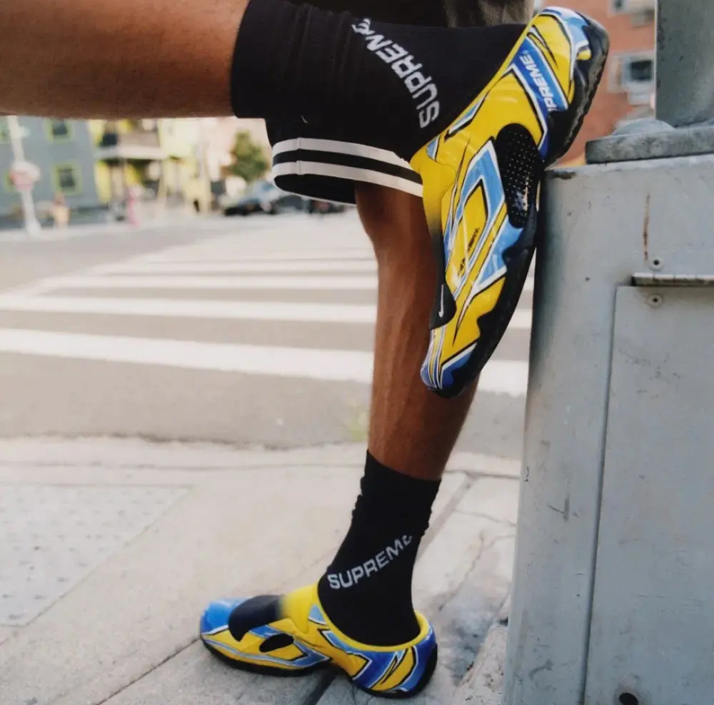 Dép Nike Clogposite x Supreme ‘Opti Yellow Blue’ FN0289-700 - Ảnh 6