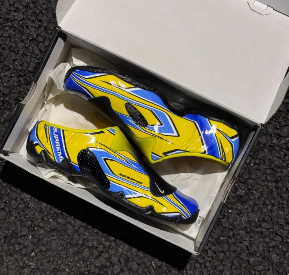 Dép Nike Clogposite x Supreme ‘Opti Yellow Blue’ FN0289-700 - Ảnh 3