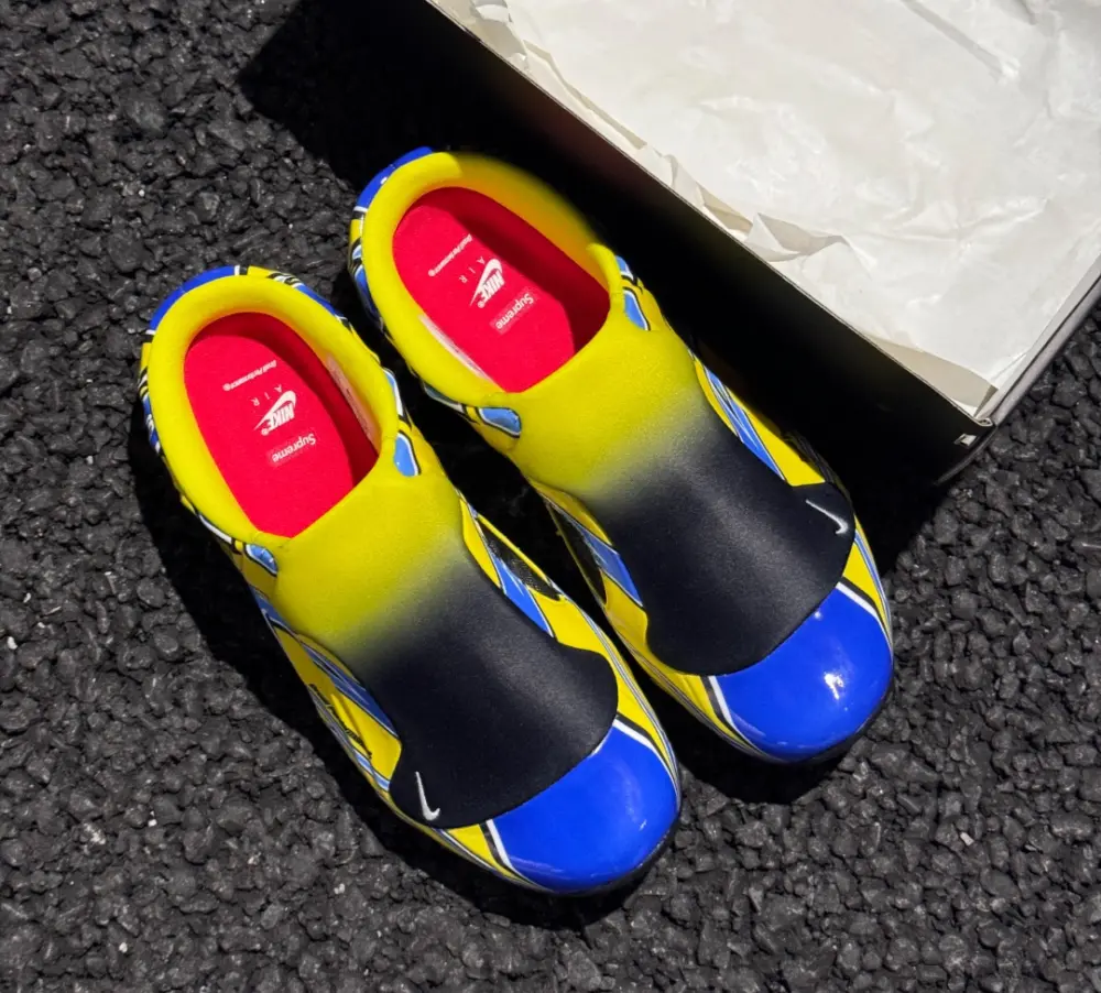 Dép Nike Clogposite x Supreme ‘Opti Yellow Blue’ FN0289-700 - Ảnh 5