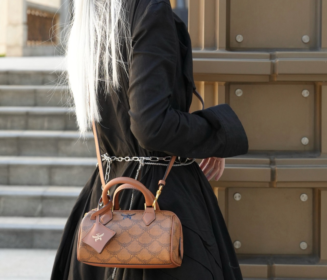 Túi MCM Mini Ella Boston In Lauretos ‘Cognac’ MWBESEA09CO001 - Ảnh 2