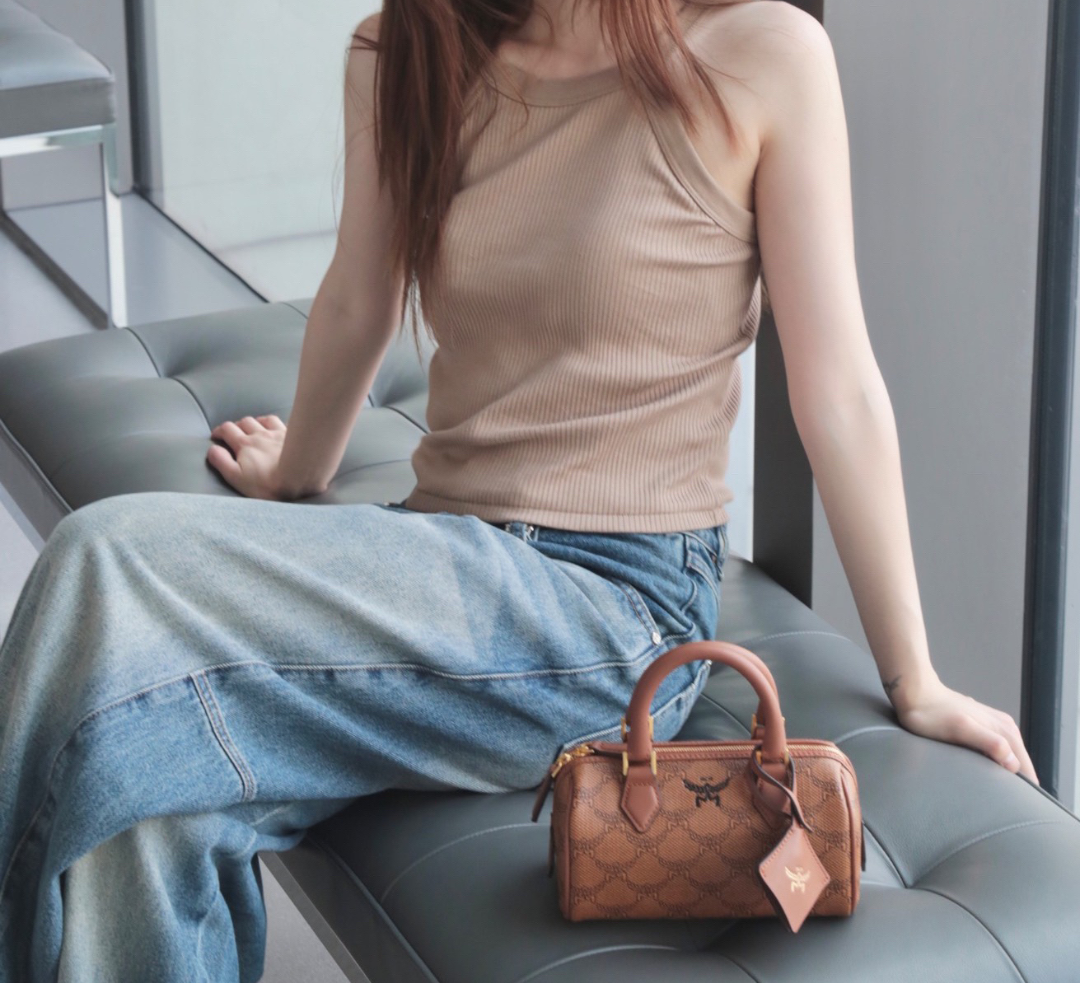 Túi MCM Mini Ella Boston In Lauretos ‘Cognac’ MWBESEA09CO001 - Ảnh 3
