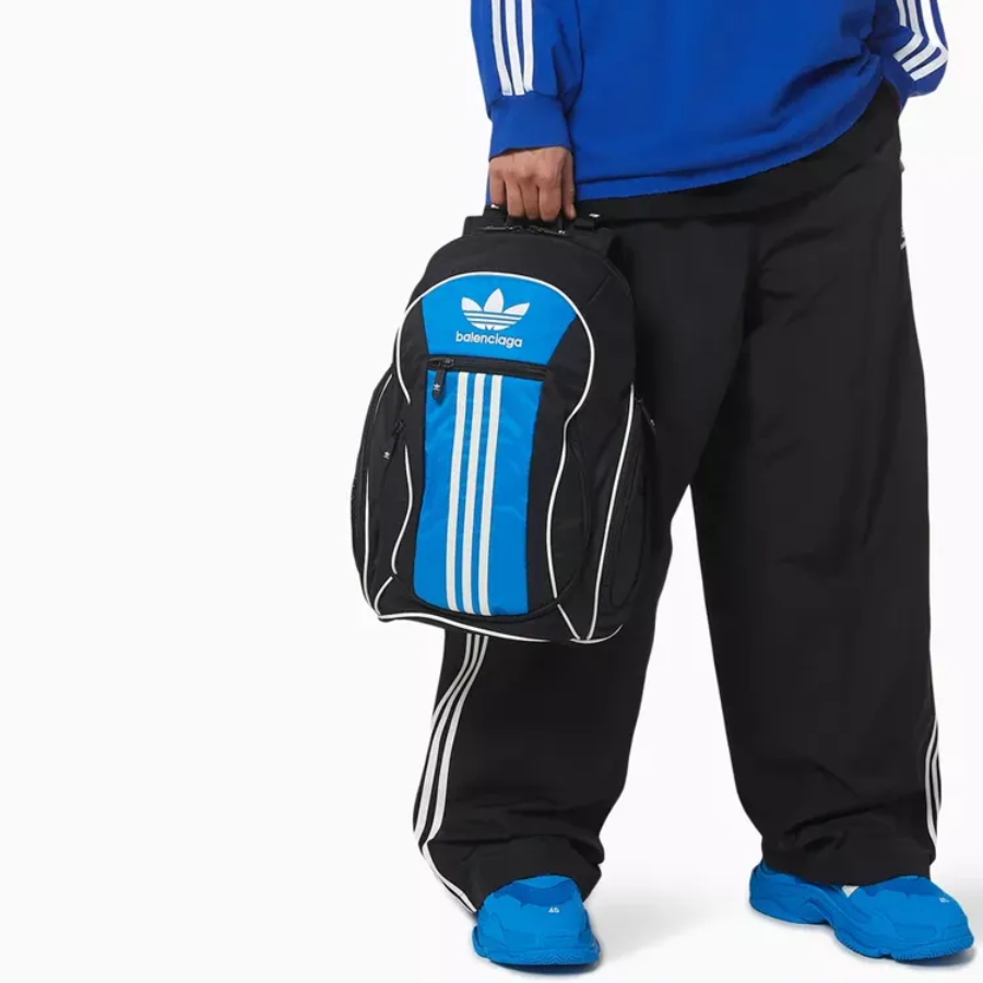 Balo Adidas Small Backpack x Balenciaga ‘Blue’ 721695210M01064 - Ảnh 2