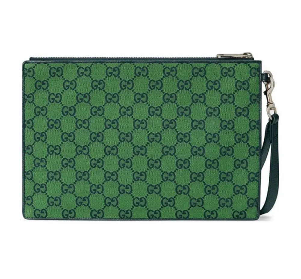 Alternative view of Túi Gucci Canvas Patchwork ‘Forest Green’ 657581-2UZAN-3368