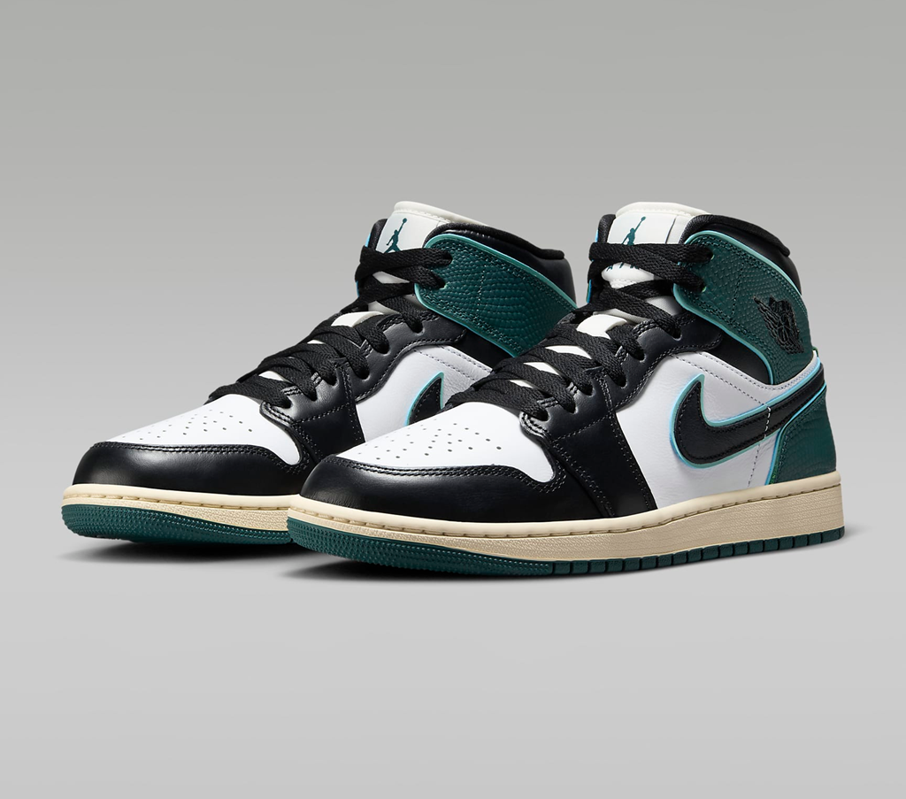 Giày Nike Air Jordan 1 Mid SE 'Oxidised Green' FQ7818-100 - Ảnh 2