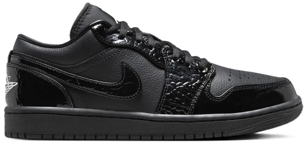 Giày Nike Air Jordan 1 Low ‘Black Patent’ HJ7743-010