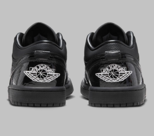 Alternative view of Giày Nike Air Jordan 1 Low ‘Black Patent’ HJ7743-010