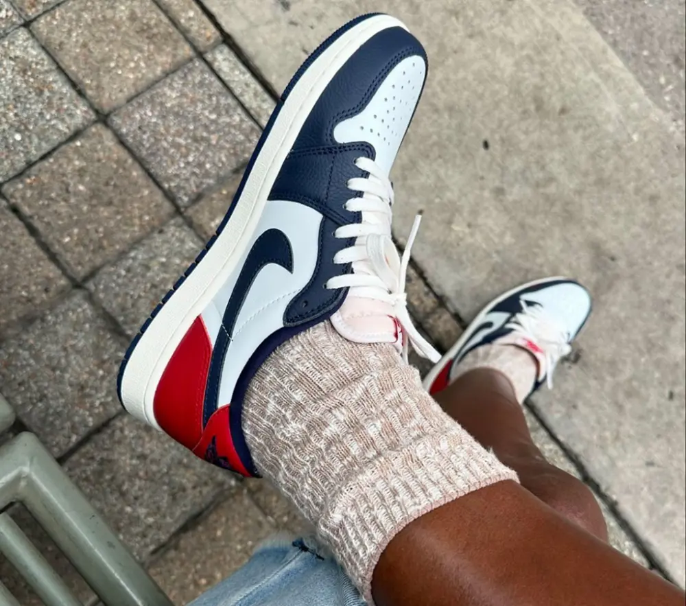 Giày Nike Air Jordan 1 Retro Low OG 'Howard University' HQ2993-100 - Ảnh 3