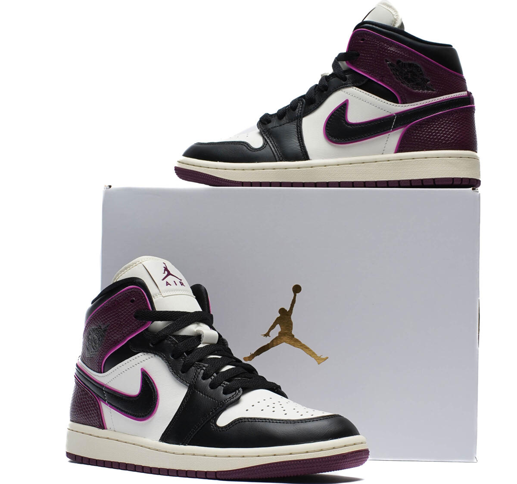Giày Nike Air Jordan 1 Mid SE 'Bordeaux' FQ7818-101 - Ảnh 2