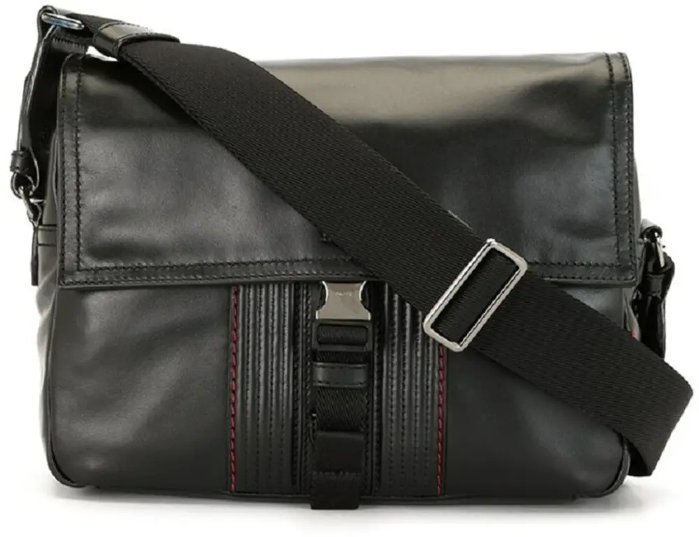 Túi Bally Amosh Leather Messenger ‘Black’ 6234235