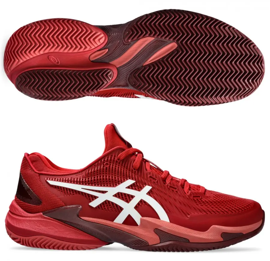 Giày Asics Court FF 3 Novak Clay ‘Cranberry’ 1041A362-962 - Ảnh 5