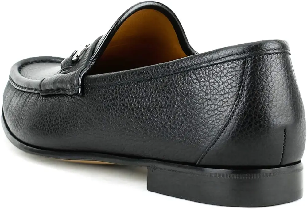 Giày Gucci Classic Horsebit ‘Black Leather’ 367762-AHM00-1000 - Ảnh 3