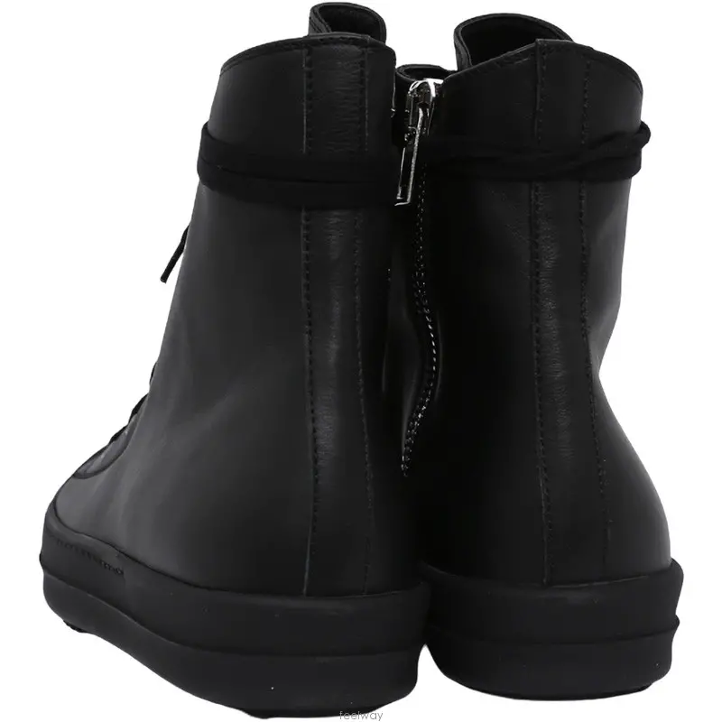 Giày Rick Owens Black Capped High-Top Sneakers RU20F3890 - Ảnh 4