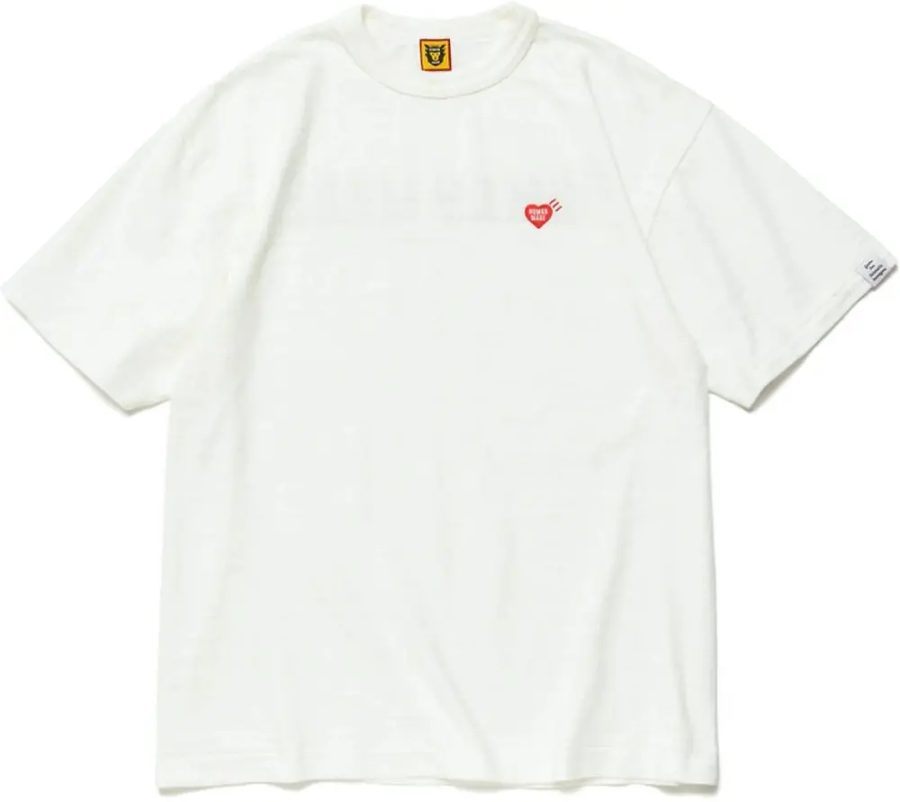 Áo Human Made Navy Heart Badge T-Shirt ‘White’