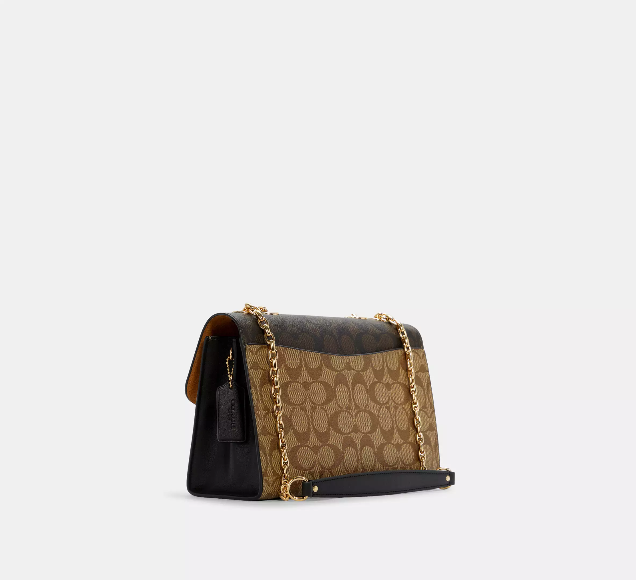 Túi Coach Lane Blocked Canvas 'Black Beige' C1539-IMNOX - Ảnh 4