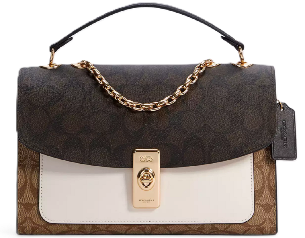 Túi Coach Lane Blocked Canvas 'Black Beige' C1539-IMNOX