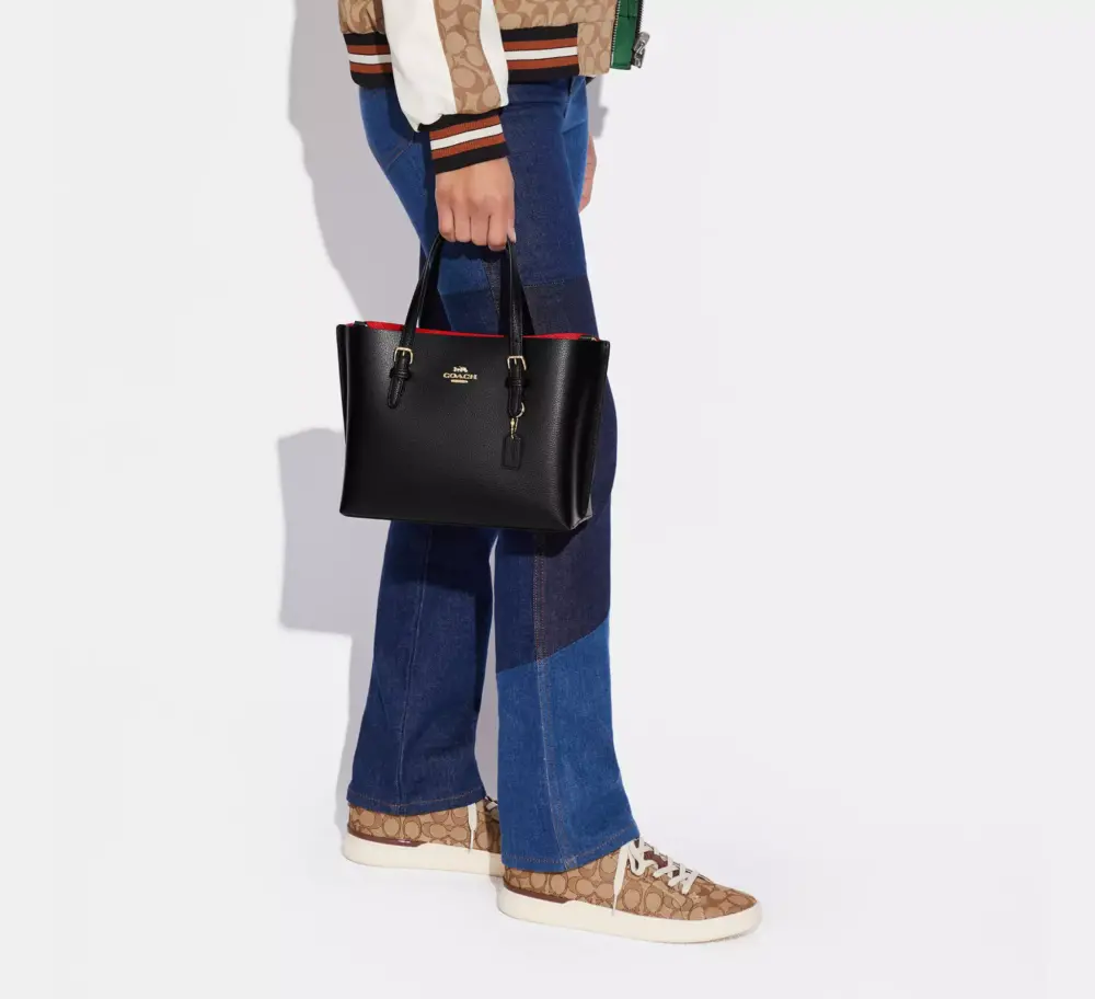 Túi Coach Mollie Tote Bag 25 'Black' C4084-IMF2L - Ảnh 4