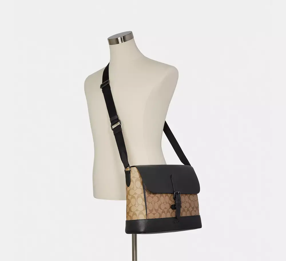 Alternative view of Túi Coach Hudson Messenger Bag ‘Brown’ C6079-QBT5K
