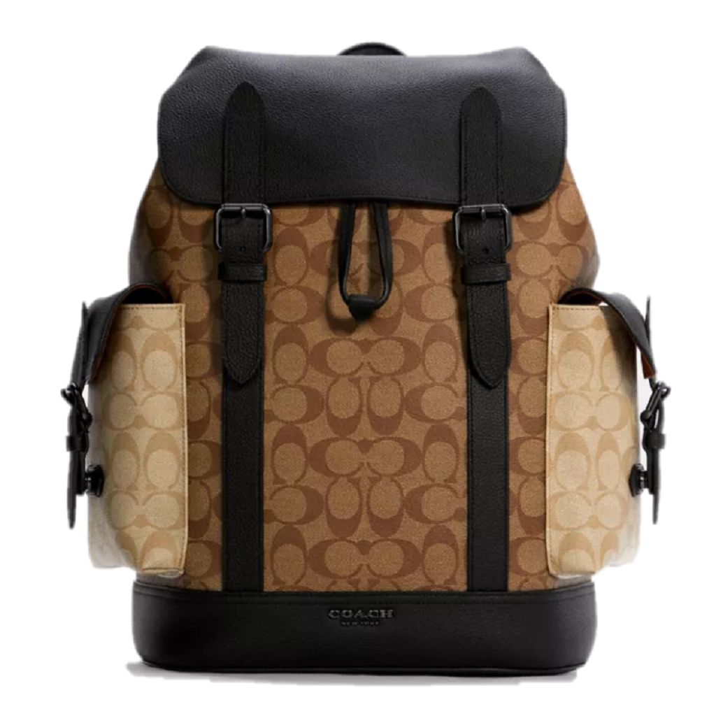 Balo Coach Hudson Backpack ‘Black Brown’ C6081-QBT5K