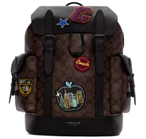 Balo Coach Hudson In Signature Canvas ‘Souvenir Patches’ C6633-QBMAA