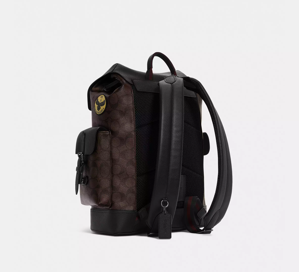 Balo Coach Hudson In Signature Canvas ‘Souvenir Patches’ C6633-QBMAA - Ảnh 4