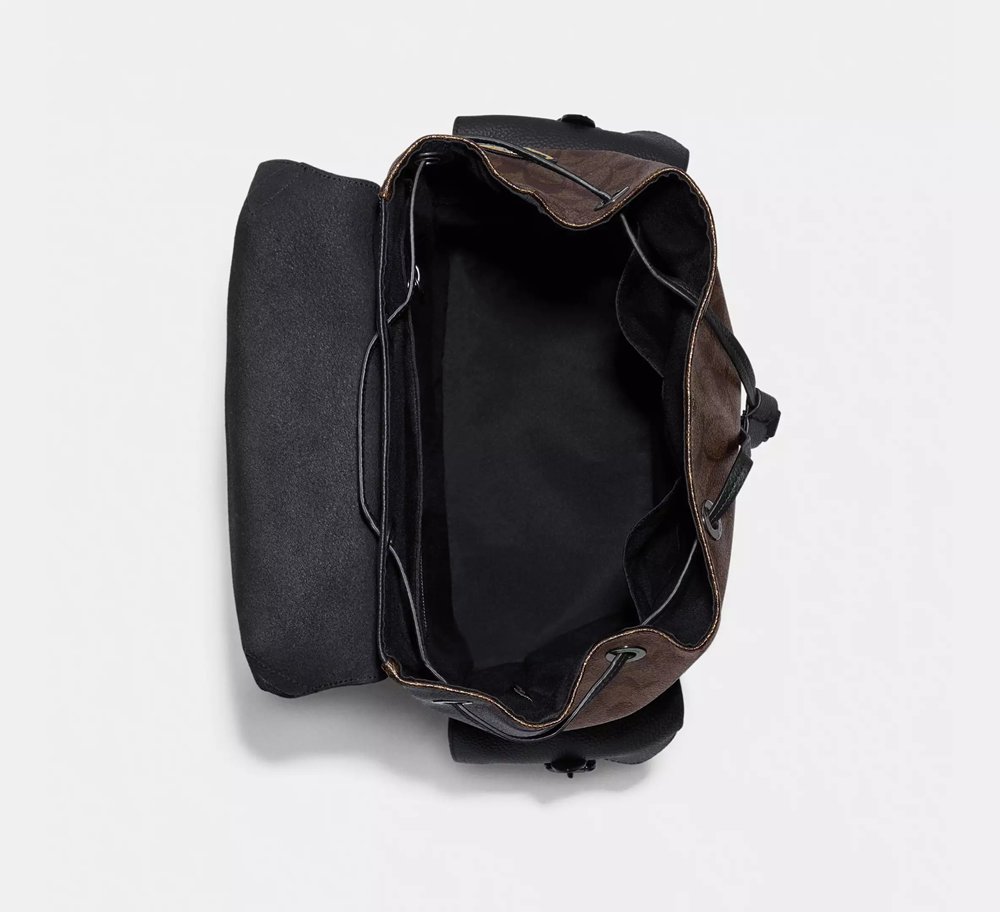 Balo Coach Hudson In Signature Canvas ‘Souvenir Patches’ C6633-QBMAA - Ảnh 3