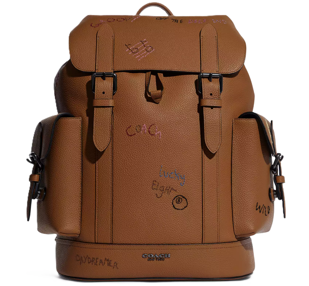 Balo Coach Hudson Backpack With Diary ‘Brown’ C8146-QBQUN