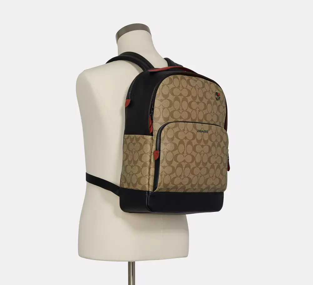 Balo Coach Graham In Colorblock ‘Brown’ C8178-QBTUI - Ảnh 3