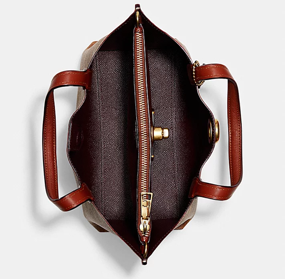 Túi Coach Willow Tote 24 In Signature Canvas 'Brown' C8562-B4NQ4 - Ảnh 3