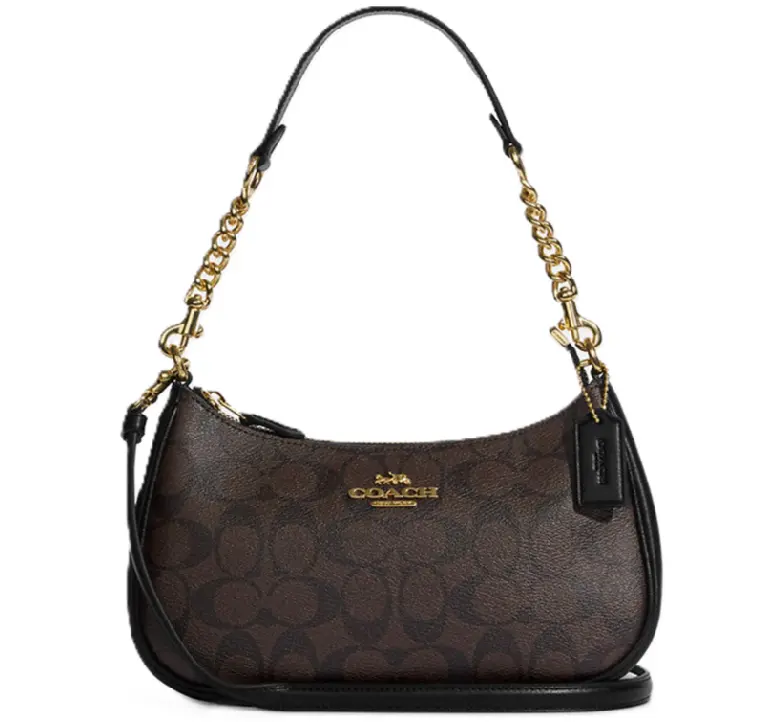 Túi Coach Teri Shoulder Bag Signature Canvas ‘Brown’ CA548-IMAA8
