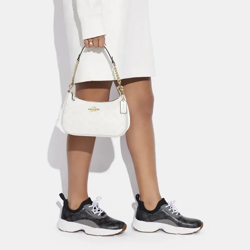 Alternative view of Túi Coach Terry Canvas Logo Shoulder Bag ‘White’ CA548-IMRFF
