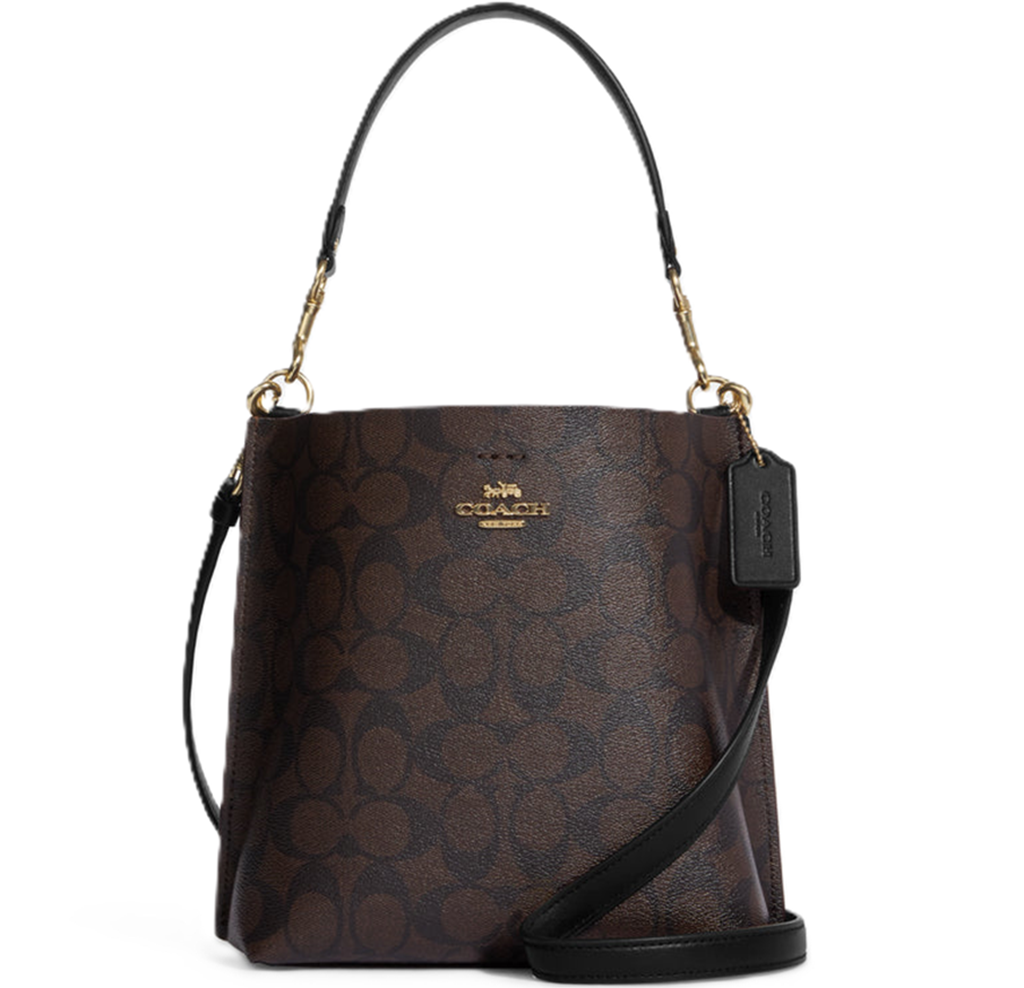 Túi Coach Mollie Bucket 22 Canvas Bag ‘Brown’ CA582-IMAA8