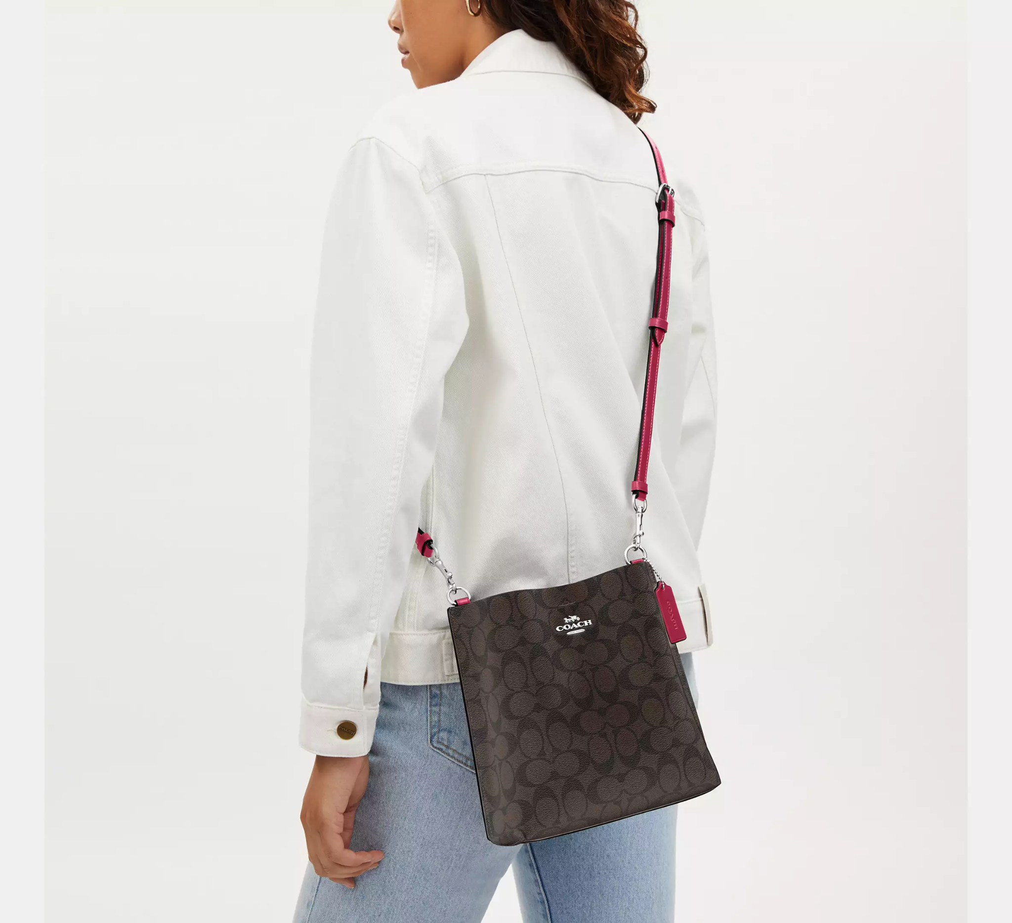 Túi Coach Mollie Bucket Bag 22 Canvas 'Brown' CA582-IMRVQ - Ảnh 2