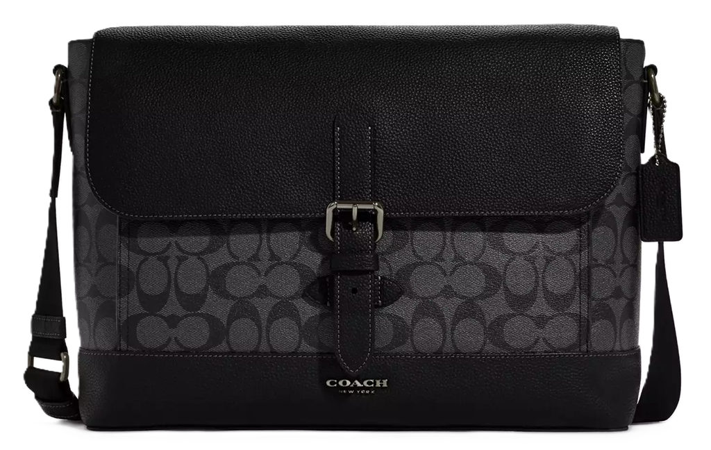 Túi Coach Hudson Messenger Bag ‘Black’ CB842-QBMI5