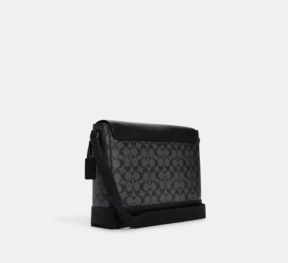 Túi Coach Hudson Messenger Bag ‘Black’ CB842-QBMI5 - Ảnh 3