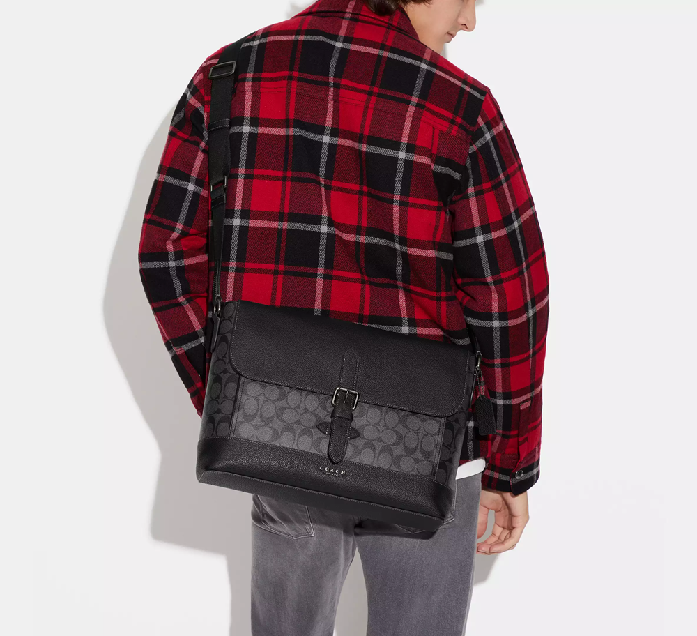 Túi Coach Hudson Messenger Bag ‘Black’ CB842-QBMI5 - Ảnh 2