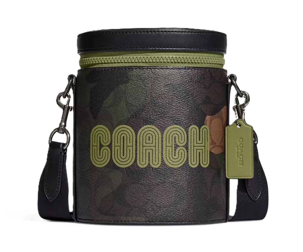 Túi Coach Barrel In Signature Canvas ‘Camo’ CC024-QBUOX