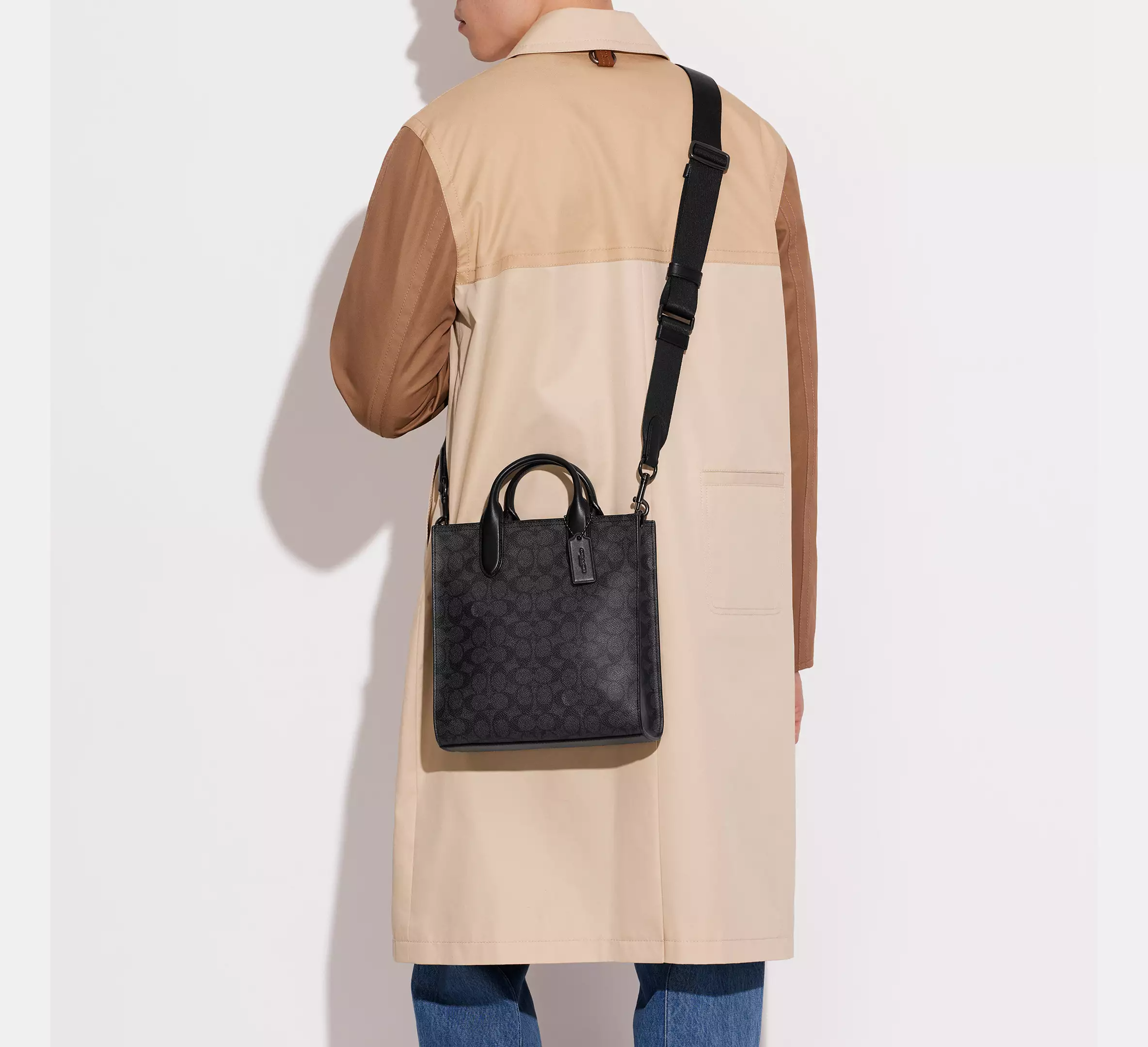 Túi Coach Gotham Tall Tote Bag 24 ‘Black’ CC096-CHR - Ảnh 2