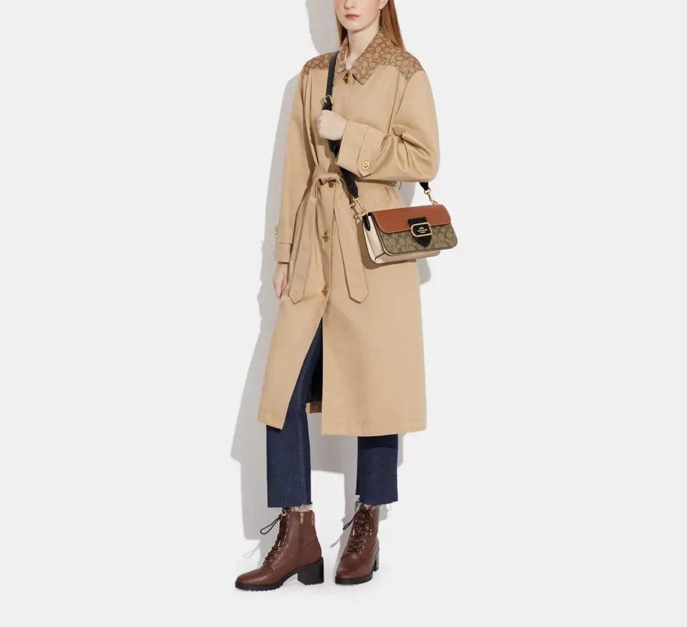 Alternative view of Túi Coach Morgan Colorblock Canvas 'Khaki Multi' CE560-IME7V