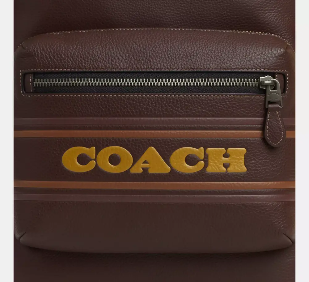 Balo Coach West Backpack With Stripe ‘Gunmetal’ CG995-QBMAA - Ảnh 3