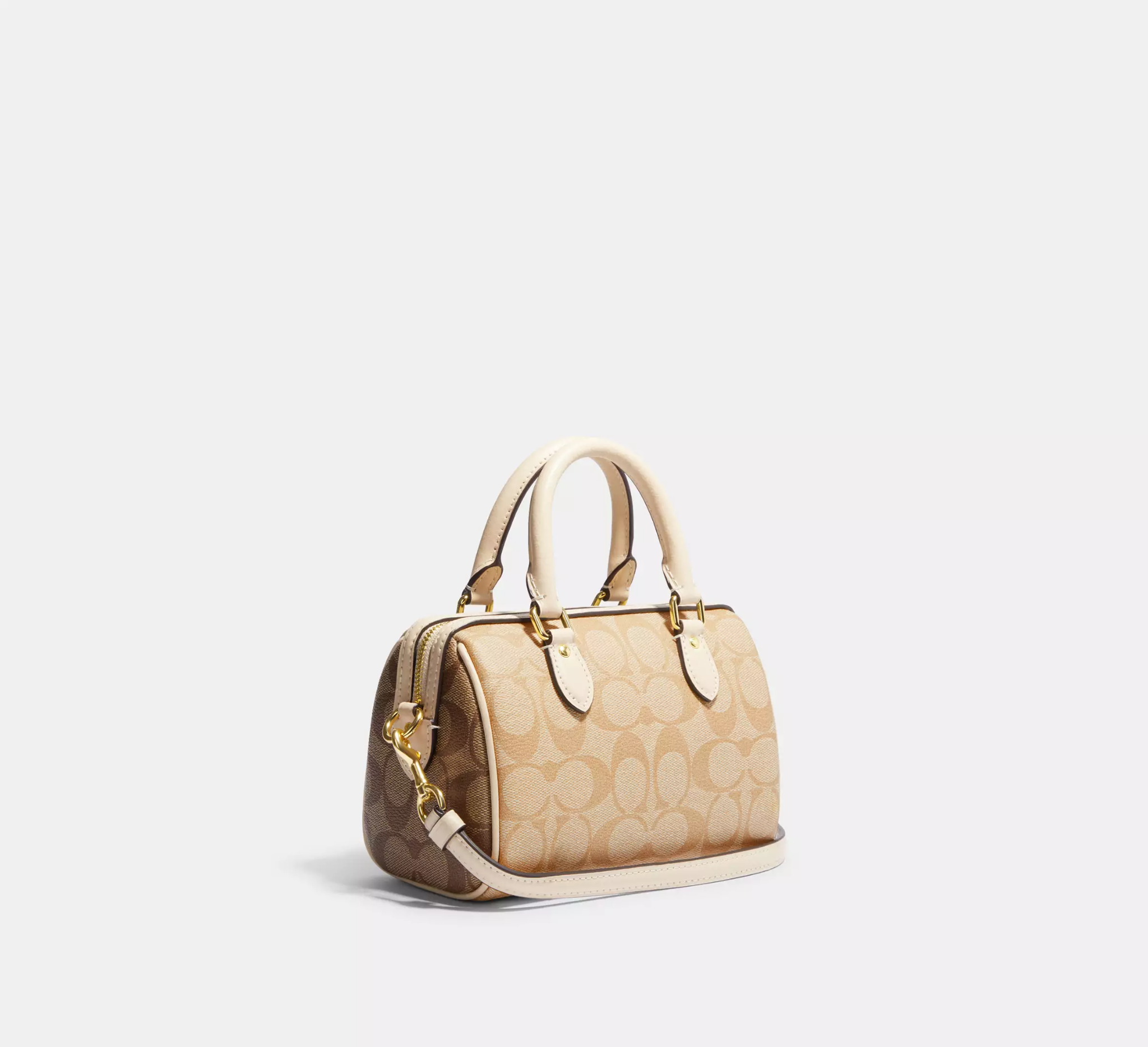 Túi Coach Mini Rowan Satchel Blocked Canvas 'Beige' CH160-IMOT4 - Ảnh 4