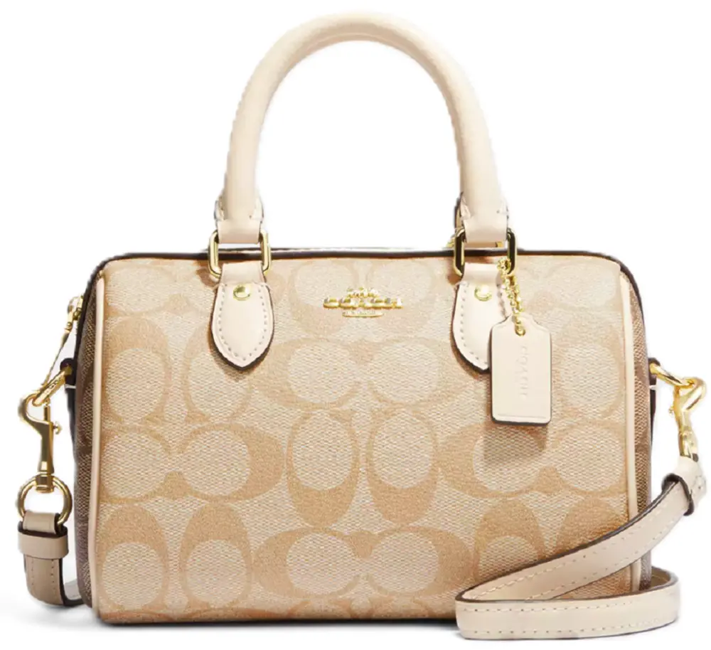 Túi Coach Mini Rowan Satchel Blocked Canvas 'Beige' CH160-IMOT4