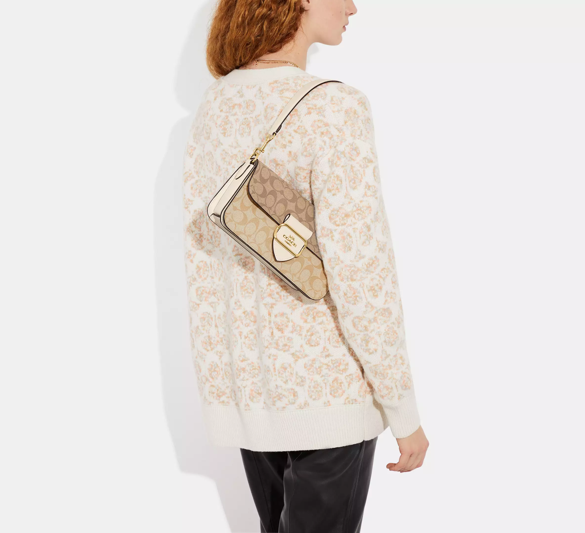 Túi Coach Morgan Blocked Signature Canvas 'Beige' CH506-IMOT4 - Ảnh 3