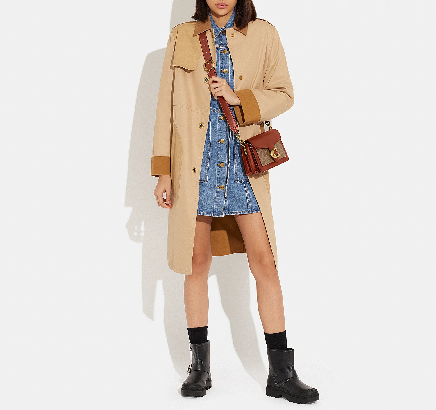 Túi Coach Tabby 26 Signature Canvas ‘Red’ CI032-B4NQ4 - Ảnh 2