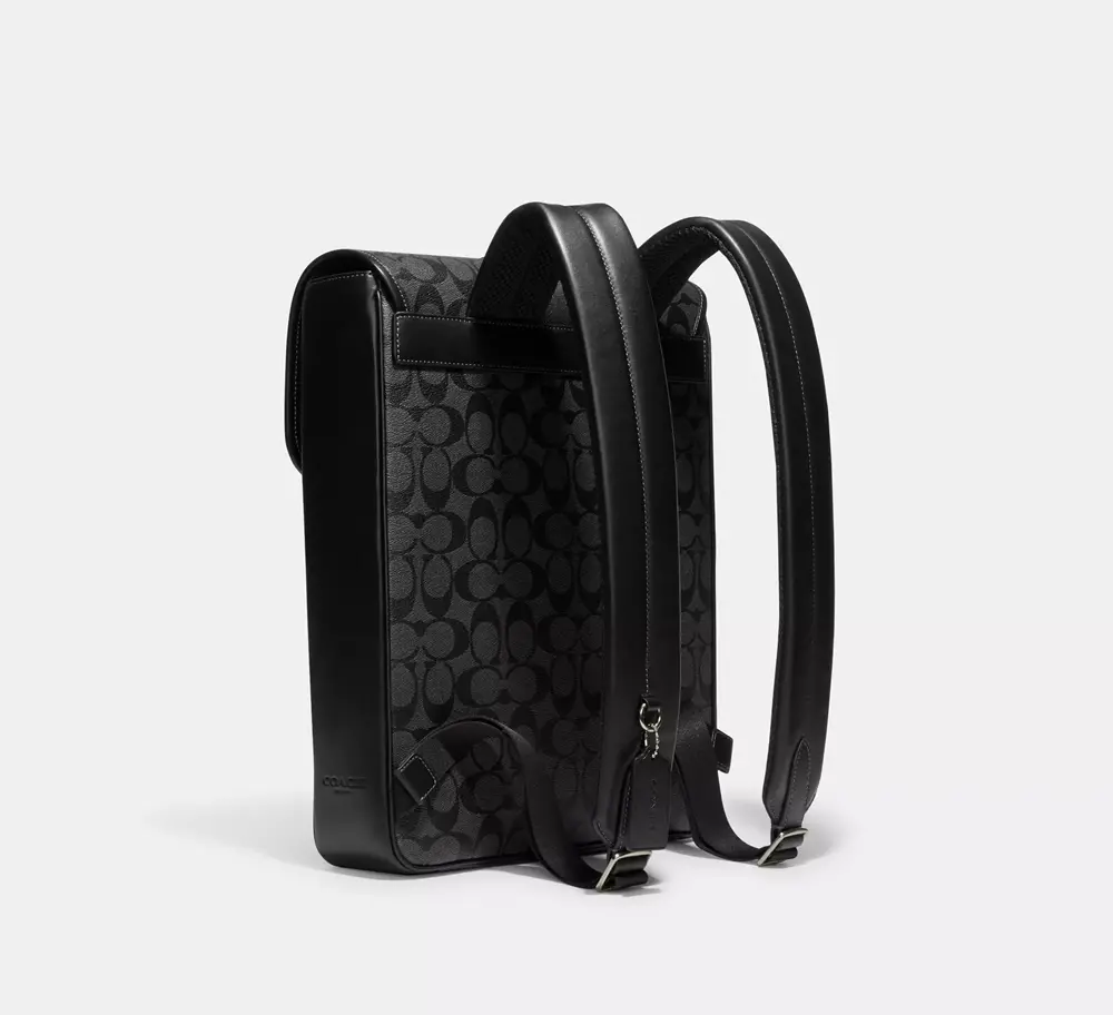 Balo Coach Blaine In Signature Canvas ‘Black’ CJ575-QBO4G - Ảnh 3